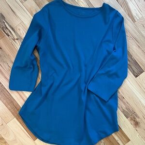 Appleseed's Royal Blue Jersey Knit 3/4 Sleeve Shirt